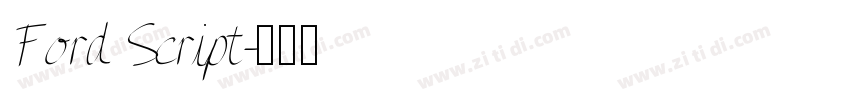 Ford Script字体转换